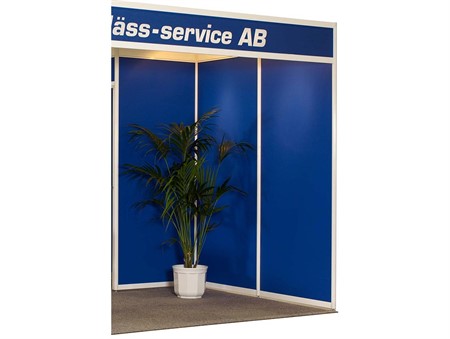 Profilvägg, 0,5x2,5m, färgad